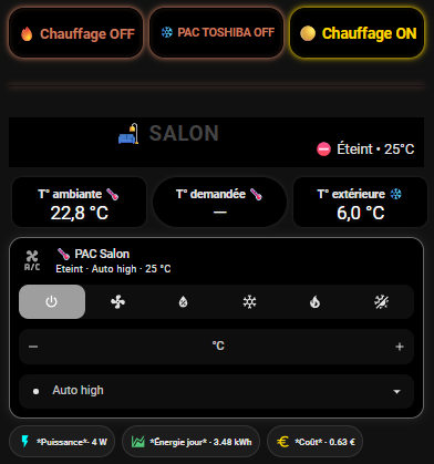 Chauffage et climatisation